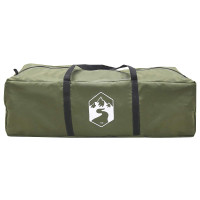 Produktbild för Familjetält Armégrön 10 personer Polyester / Bomull