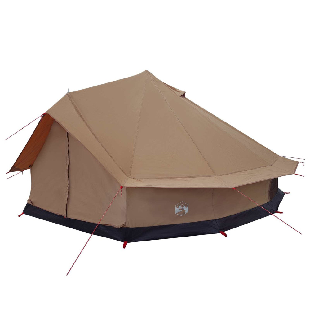 Produktbild för Familjetält Brun 10 personer Polyester / Bomull