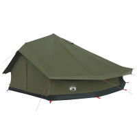 Produktbild för Familjetält Armégrön 12-Person Polyester / Bomull