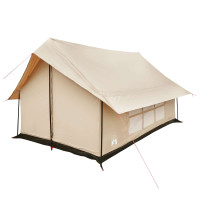 Produktbild för Stuga Tält Gräddvit 340 x 246 x 210 cm Polyester / Bomull