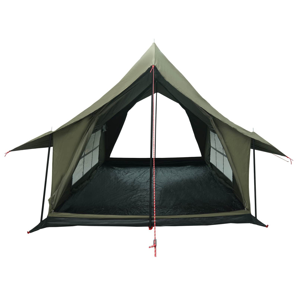 Produktbild för Stuga Tält Armégrön 340 x 246 x 210 cm Polyester / Bomull