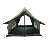 Produktbild för Stuga Tält Armégrön 340 x 246 x 210 cm Polyester / Bomull
