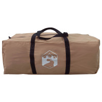 Produktbild för Stuga Tält Brun 340 x 246 x 210 cm Polyester / Bomull