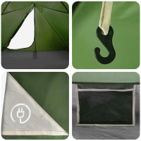 Produktbild för Ryggsäcks Tält Grön 4 personer 185T Polyester med PU-beläggning