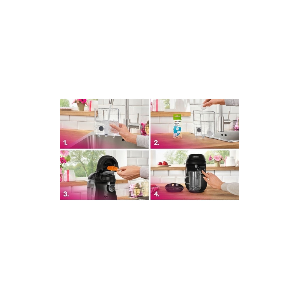 Produktbild för Bosch Tassimo Happy TAS102E, Kuddmatad kaffebryggare, 0,7 l,...