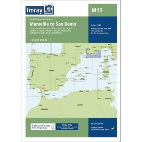 Imray, Laurie, Norie & Wilson Ltd M15 Marseille to San Remo
