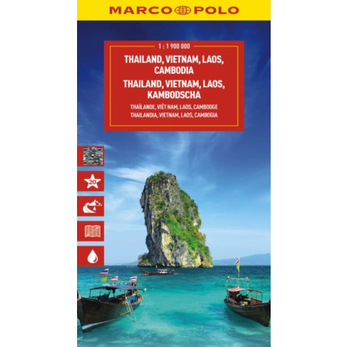 MAIRDUMONT GmbH & Co. KG Thailand, Vietnam, Laos, Cambodia Marco Polo Map
