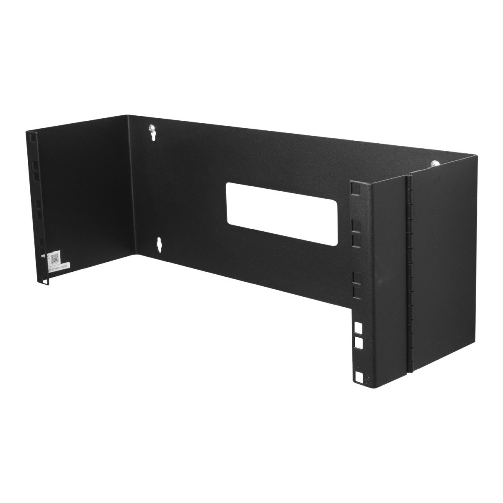 Produktbild för StarTech.com 4U Hinged Wall Mount Patch Panel Bracket - 6 inch Deep - 19" Patch Panel Swing Rack for Shallow Network Equipment- 33lbs (WALLMOUNTH4) - fäste för väggmontering - 4U - 19"