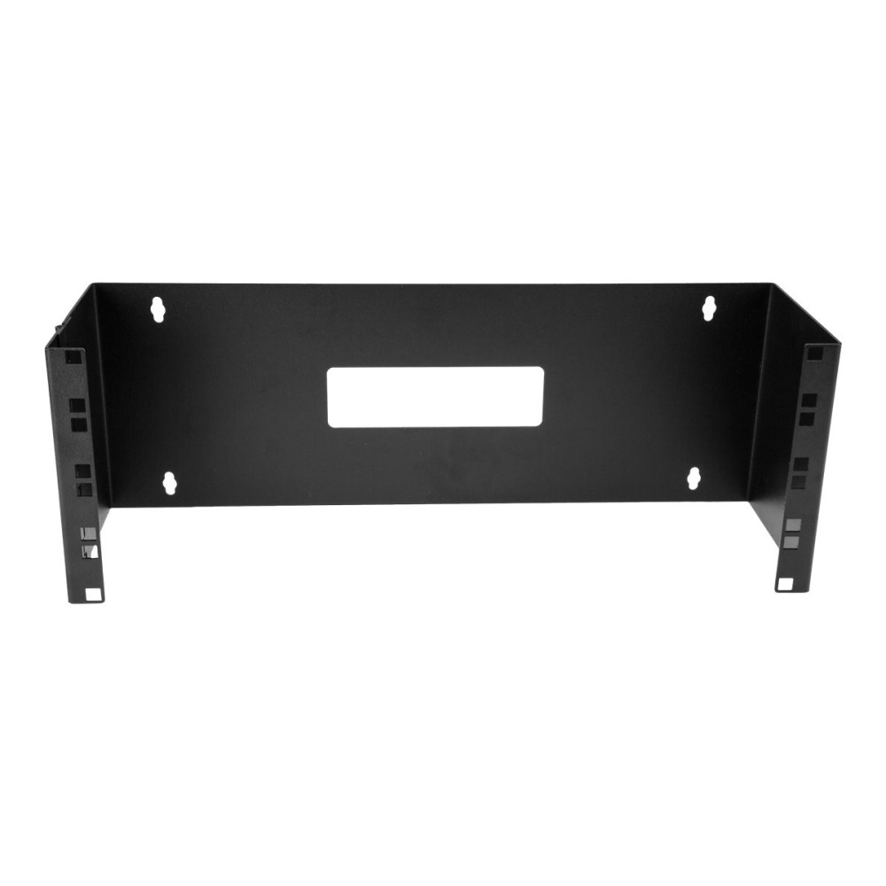 Produktbild för StarTech.com 4U Hinged Wall Mount Patch Panel Bracket - 6 inch Deep - 19" Patch Panel Swing Rack for Shallow Network Equipment- 33lbs (WALLMOUNTH4) - fäste för väggmontering - 4U - 19"