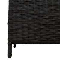 Produktbild för Utomhus soptunna Svart 40 x 40 x 80 cm konstrotting