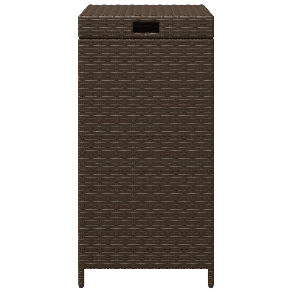 Produktbild för Utomhus soptunna Brun 40 x 40 x 80 cm konstrotting