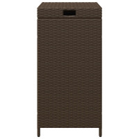 Produktbild för Utomhus soptunna Brun 40 x 40 x 80 cm konstrotting