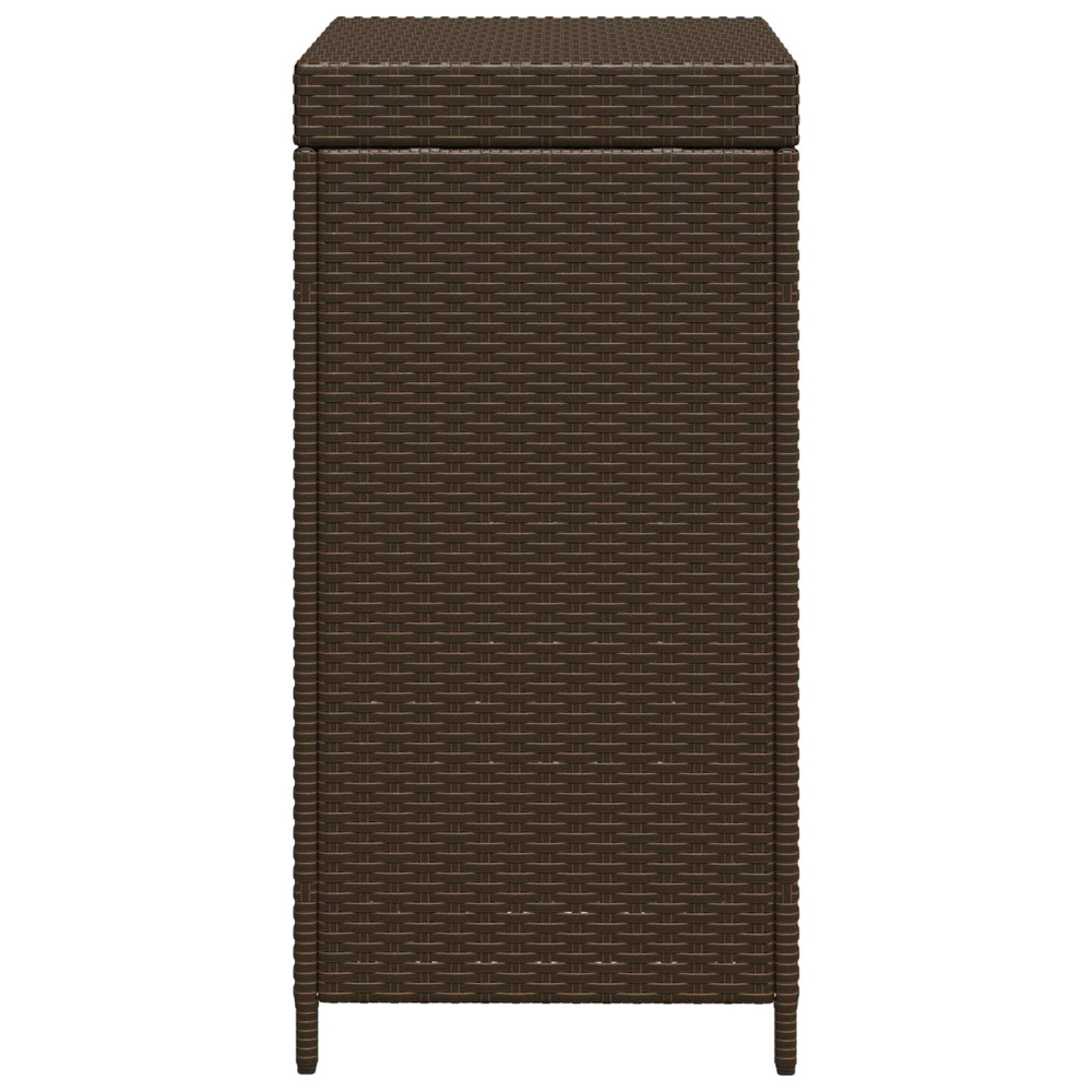 Produktbild för Utomhus soptunna Brun 40 x 40 x 80 cm konstrotting