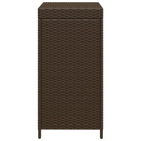 Produktbild för Utomhus soptunna Brun 40 x 40 x 80 cm konstrotting