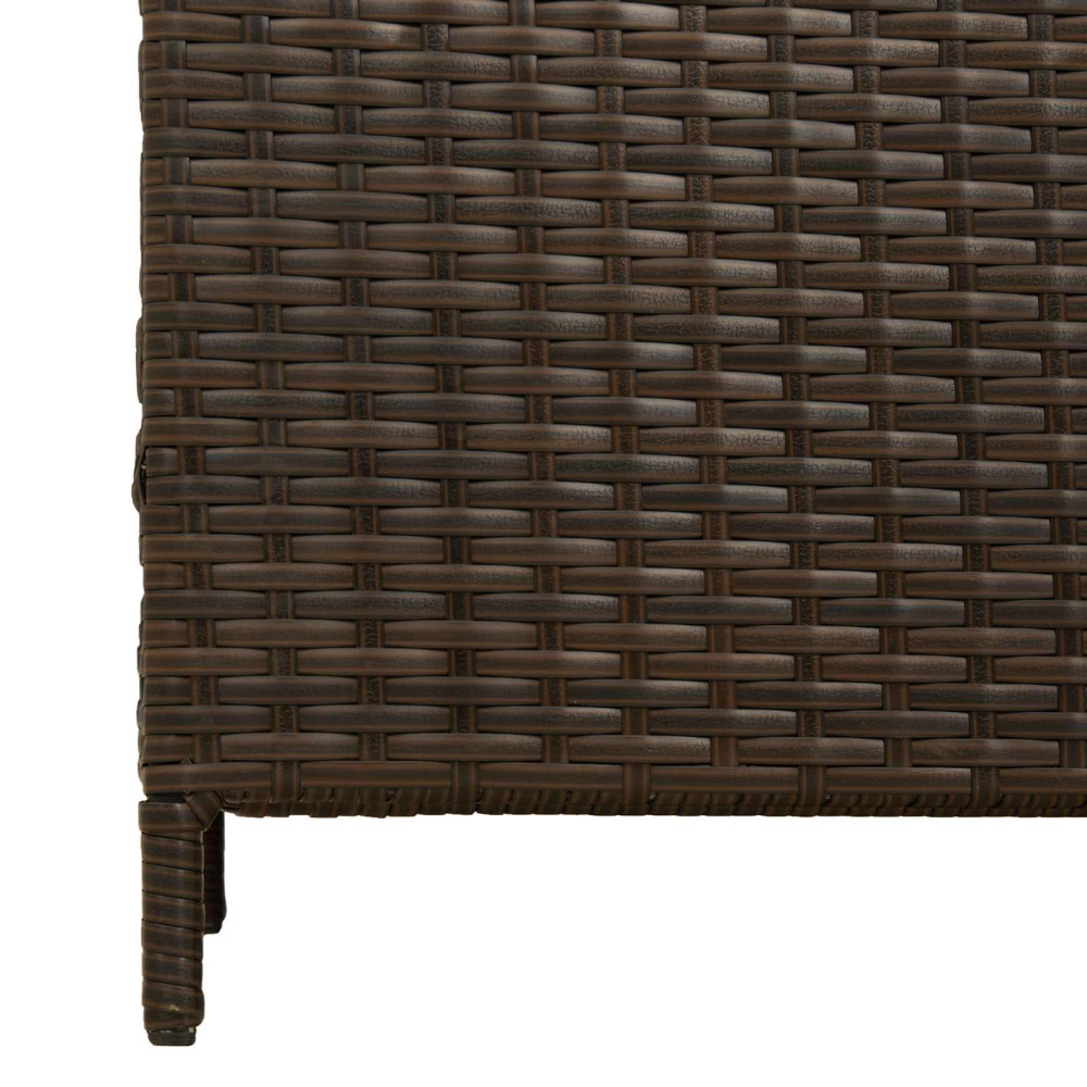 Produktbild för Utomhus soptunna Brun 40 x 40 x 80 cm konstrotting