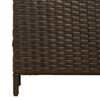 Produktbild för Utomhus soptunna Brun 40 x 40 x 80 cm konstrotting