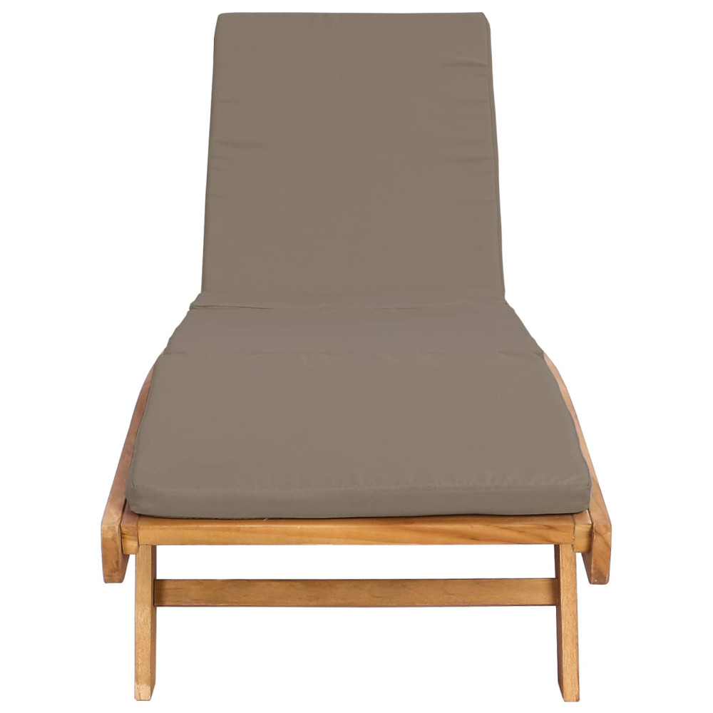Produktbild för Solstol Brun och taupe Polyester