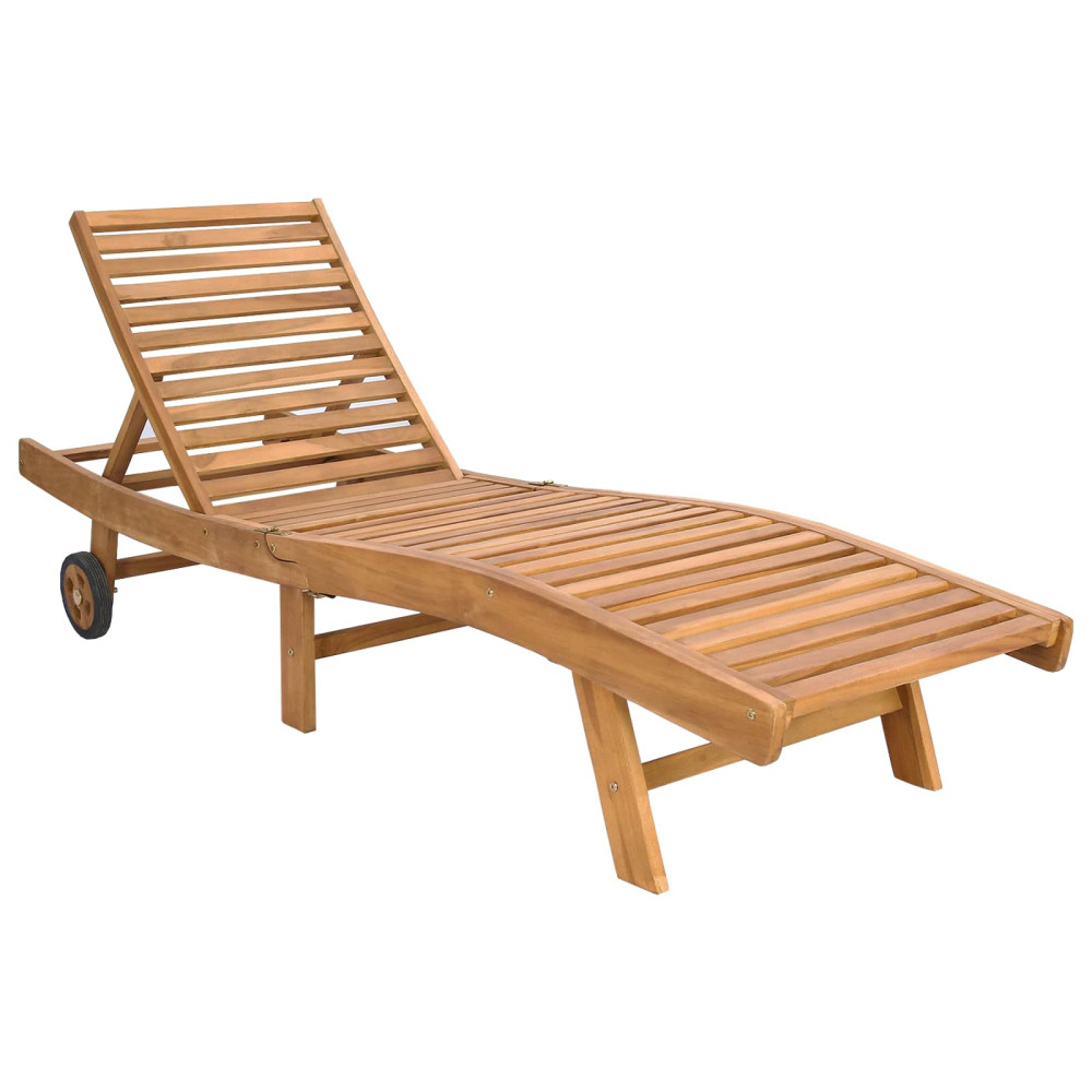 Produktbild för Solstol Brun och beige Polyester