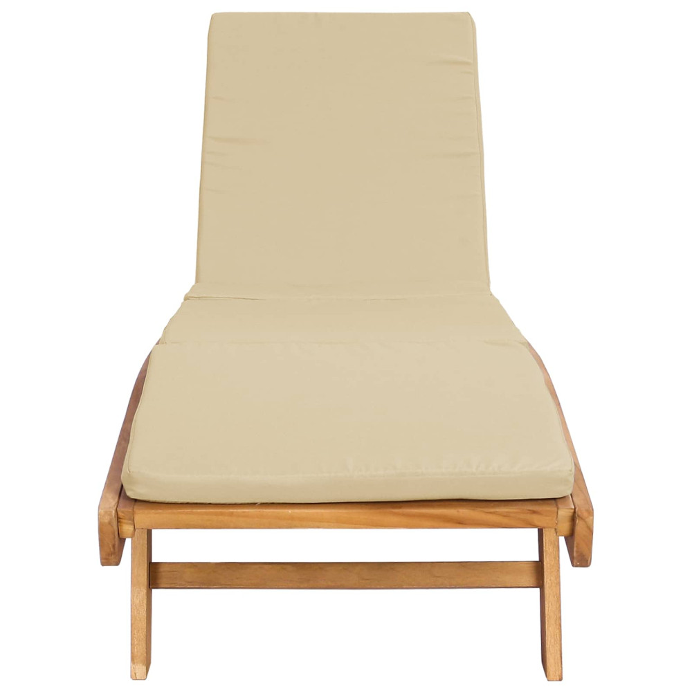 Produktbild för Solstol Brun och beige Polyester