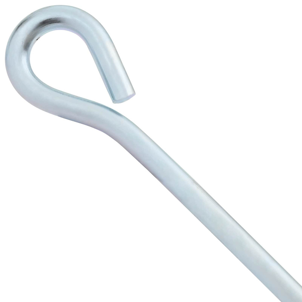 Produktbild för Jordankare 2 pcs Silver Ø10 x 30 cm Galvaniserat metall