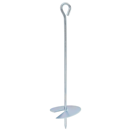 vidaXL Jordankare 10 pcs Silver Ø10 x 40 cm Galvaniserat metall
