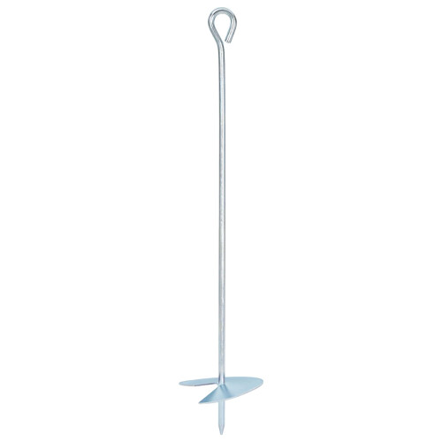 vidaXL Jordankare 2 pcs Silver Ø10 x 50 cm Galvaniserat metall