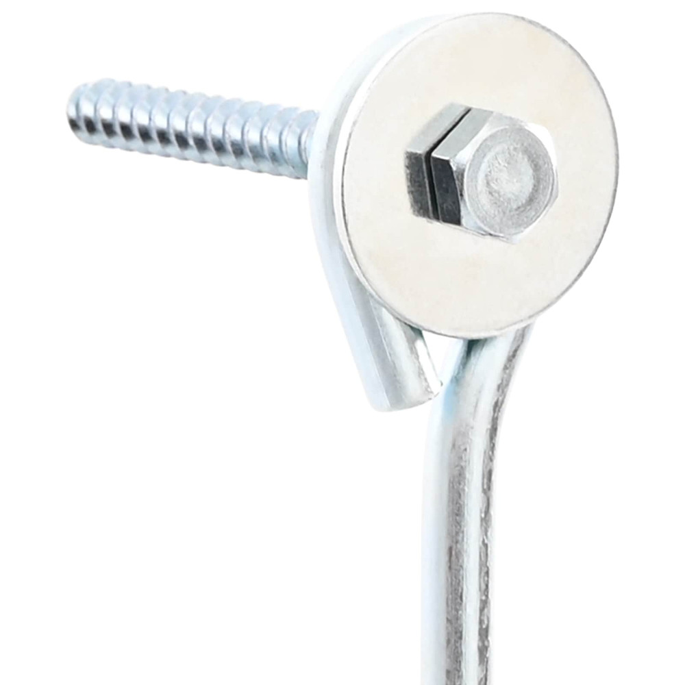 Produktbild för Jordankare 2 pcs Silver Ø10 x 50 cm Galvaniserat metall