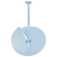 Produktbild för Jordankare 2 pcs Silver Ø10 x 60 cm Galvaniserat metall