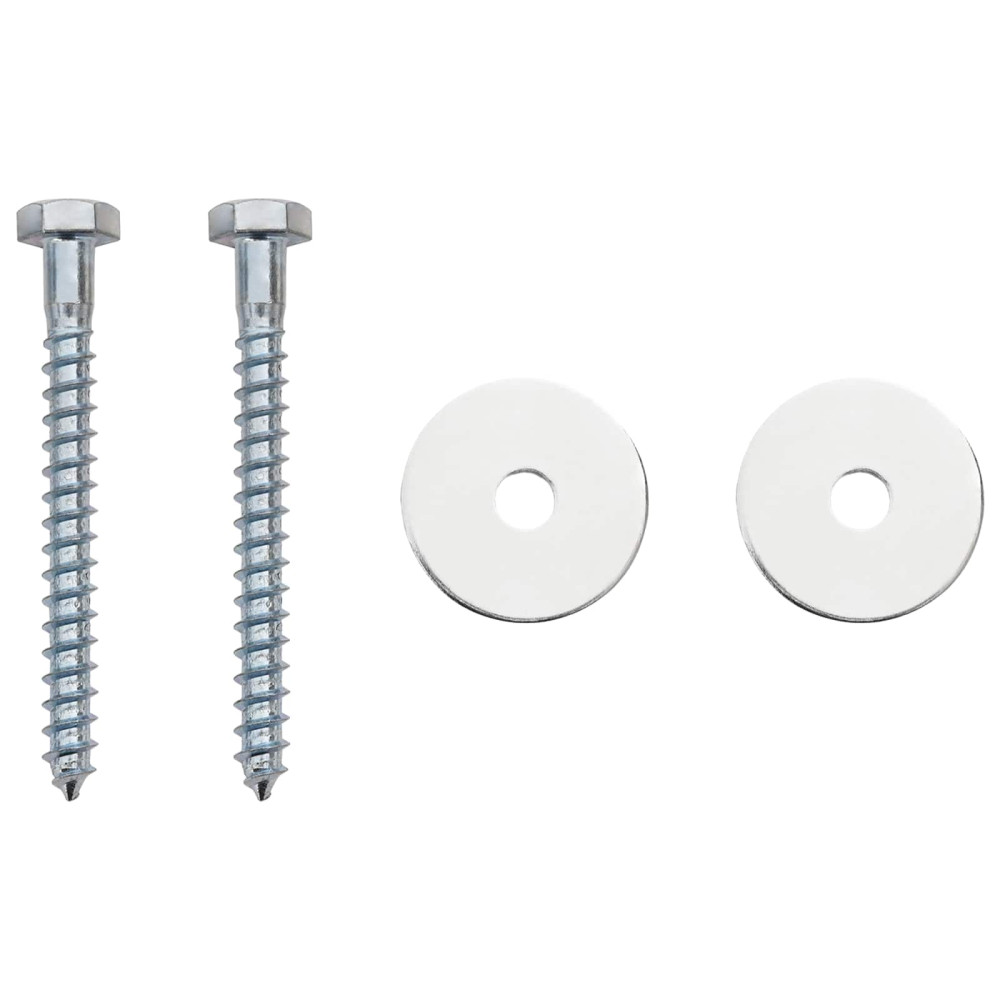 Produktbild för Jordankare 2 pcs Silver Ø10 x 60 cm Galvaniserat metall