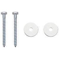 Produktbild för Jordankare 2 pcs Silver Ø10 x 60 cm Galvaniserat metall