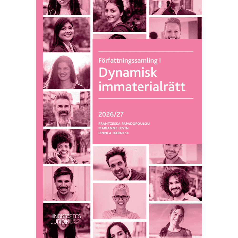 Produktbild för Författningssamling i Dynamisk immaterialrätt : 2026/27 (häftad)