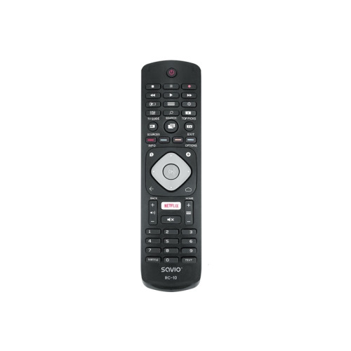 SAVIO Savio RC-10 do TV Philips, TV, IR trådlös, Tryckknappar, Sva...