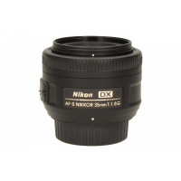 Produktbild för Nikon AF-S DX NIKKOR 35mm f/1.8G, Vidvinkelobjektiv, 8/6, Ni...