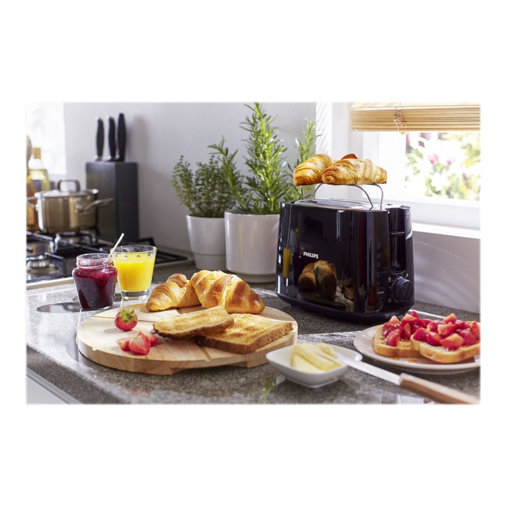 Produktbild för Philips Daily Collection HD2582 - brödrost - svart