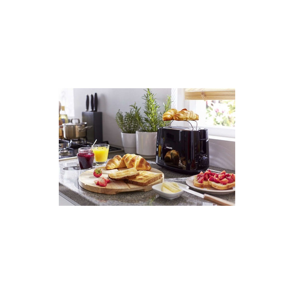 Produktbild för Philips Daily Collection HD2582 - brödrost - svart