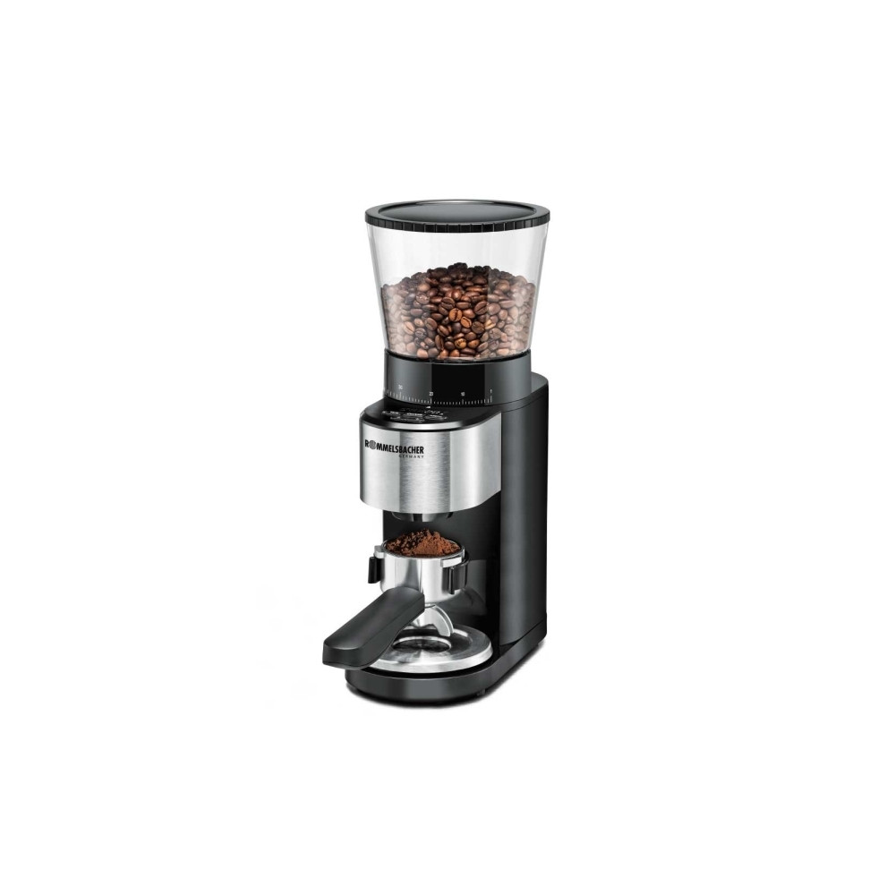 Produktbild för Rommelsbacher EKM 500 - kaffekvarn/köksvåg - svart / rostfritt stål