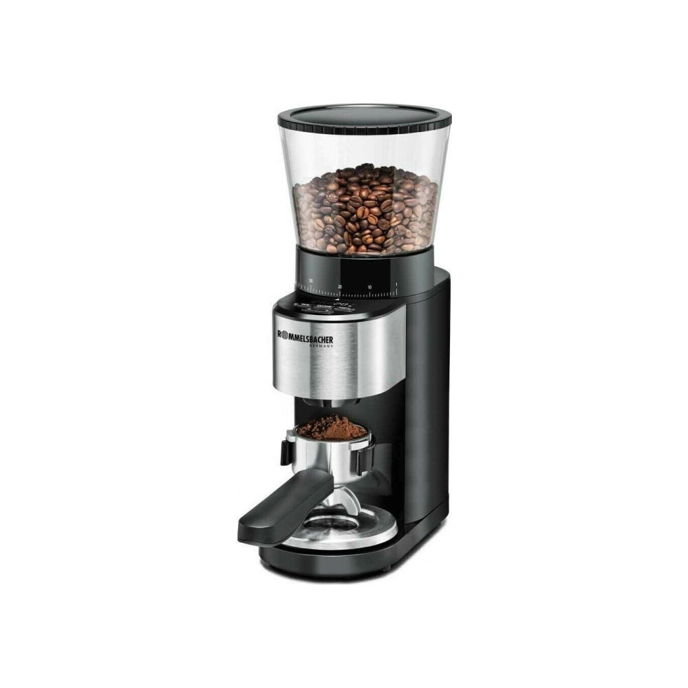 Produktbild för Rommelsbacher EKM 500 - kaffekvarn/köksvåg - svart / rostfritt stål