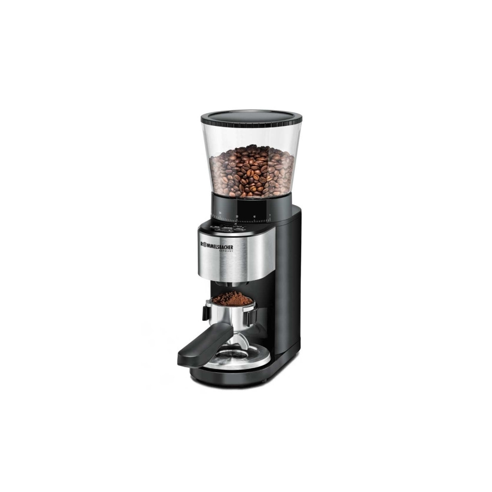 Produktbild för Rommelsbacher EKM 500 - kaffekvarn/köksvåg - svart / rostfritt stål