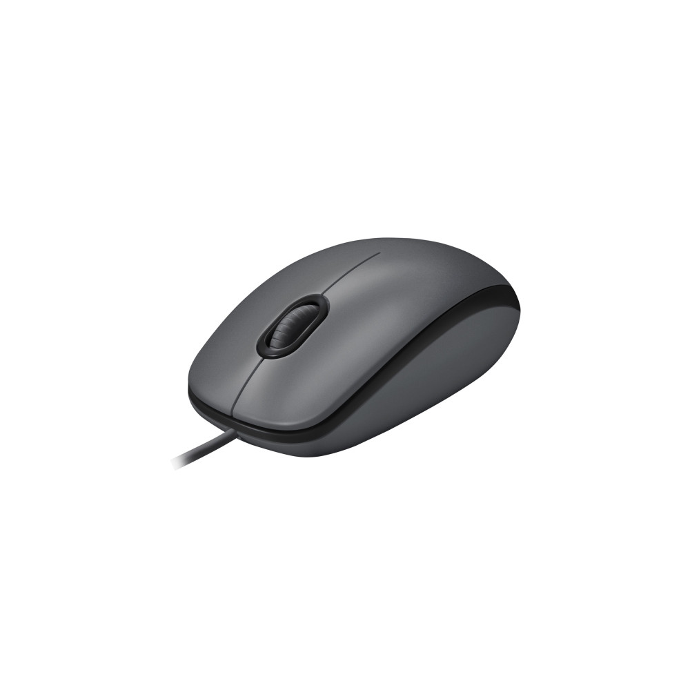 Produktbild för Logitech M100 - mus - fullstorlek - USB - svart