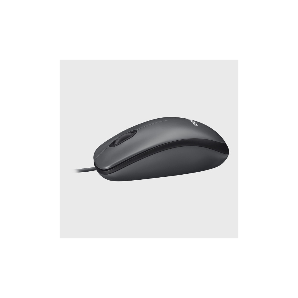 Produktbild för Logitech M100 - mus - fullstorlek - USB - svart