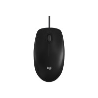 Produktbild för Logitech M100 - mus - fullstorlek - USB - svart