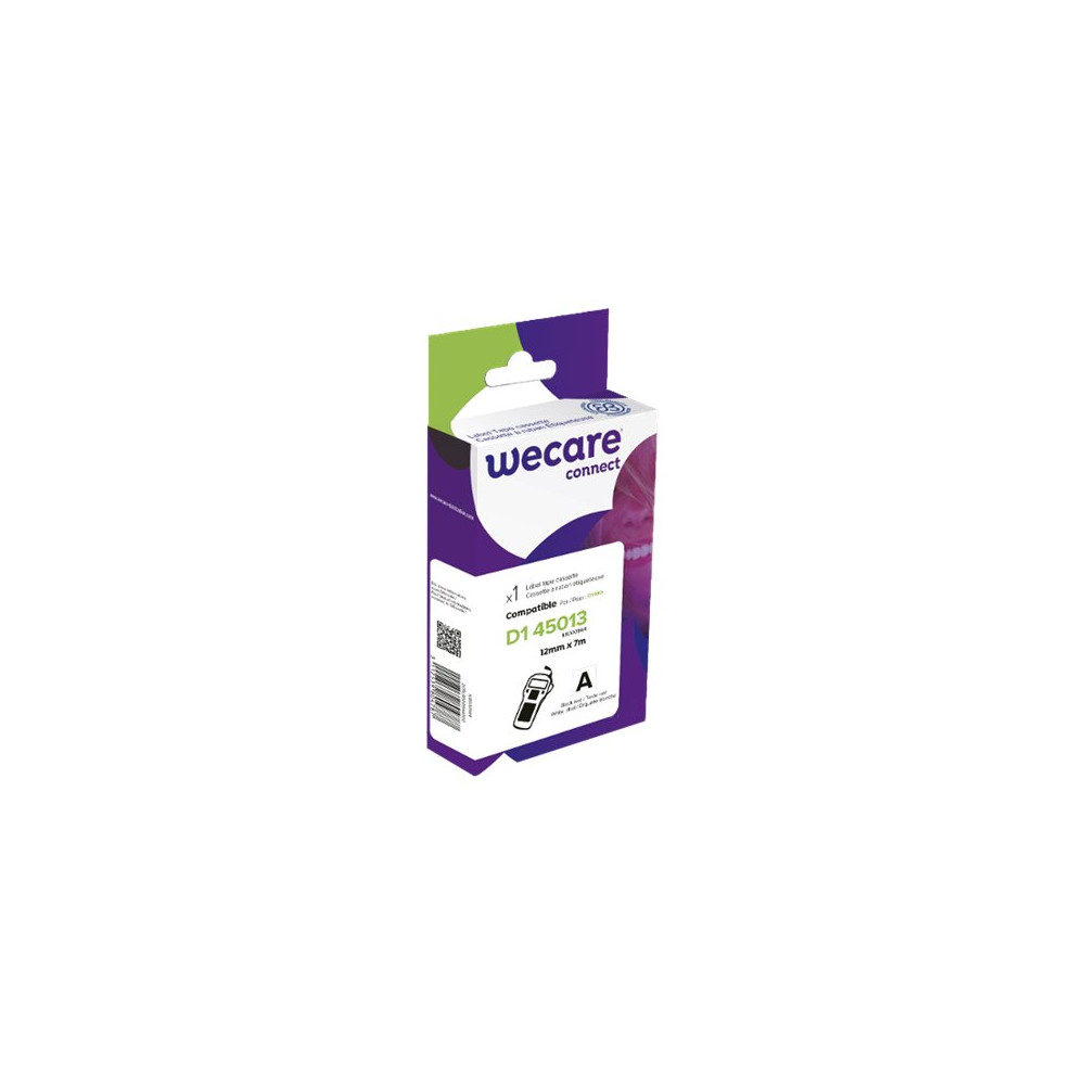 Produktbild för Wecare connect - etiketttejp - 1 kassett(er) - Rulle (1,2 cm x 7 m)