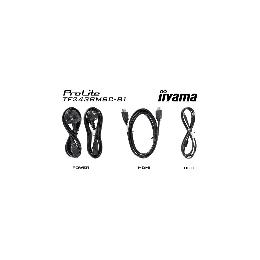 Produktbild för iiyama ProLite TF2438MSC-B1 - LED-skärm - Full HD (1080p) - 24"