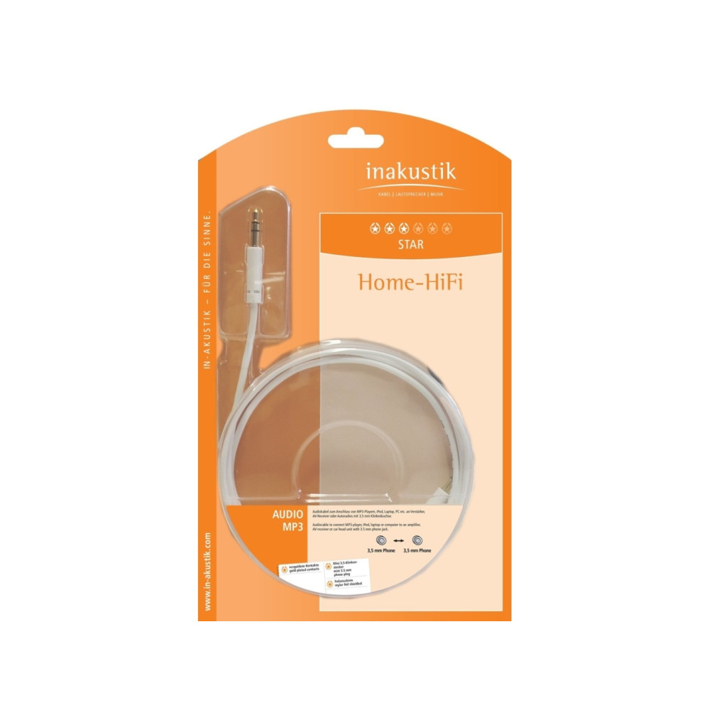 Produktbild för in-akustik Star MP3 Audio Cable - ljudkabel - 75 cm