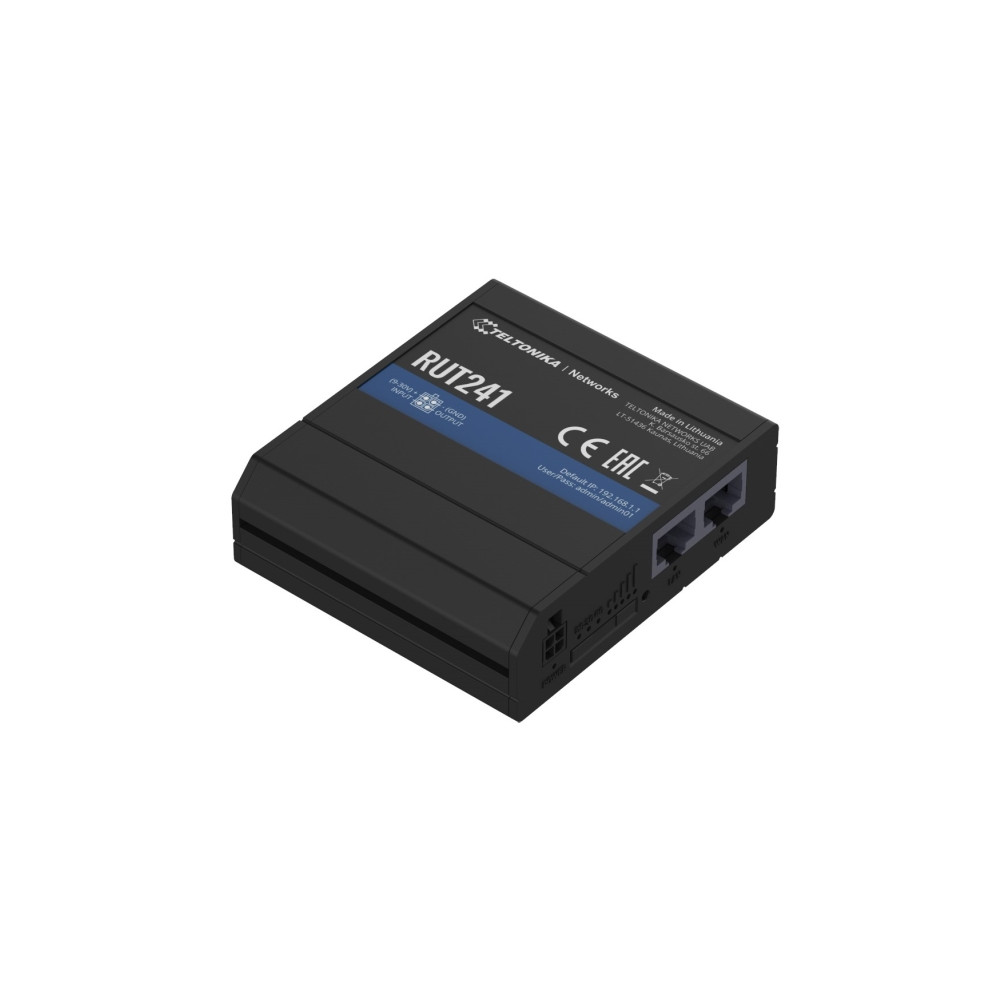 Produktbild för Teltonika RUT241 - trådlös router - WWAN - Wi-Fi - 2G, 3G, 4G - DIN-skenmonterbar