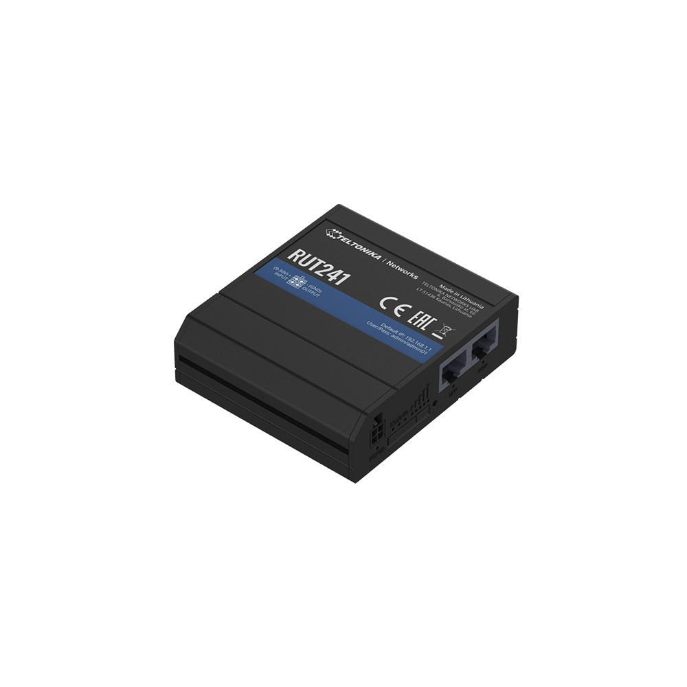 Produktbild för Teltonika RUT241 - trådlös router - WWAN - Wi-Fi - 2G, 3G, 4G - DIN-skenmonterbar