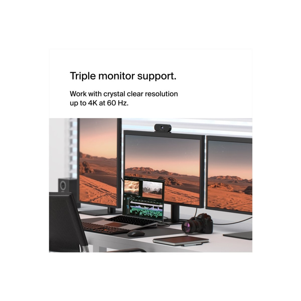 Produktbild för Belkin CONNECT Universal USB-C 11-in-1 Pro Dock - dockningsstation - USB-C - 2 x HDMI, VGA - 2.5GbE
