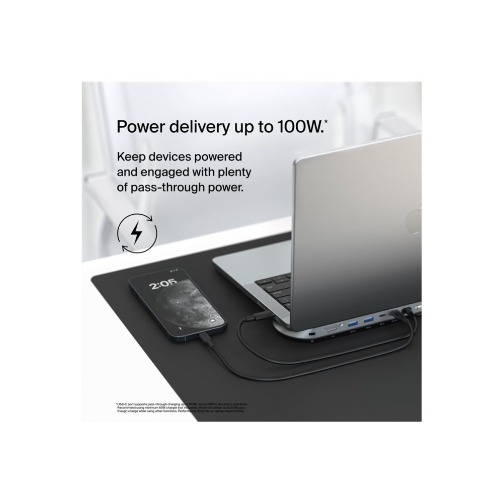Produktbild för Belkin CONNECT Universal USB-C 11-in-1 Pro Dock - dockningsstation - USB-C - 2 x HDMI, VGA - 2.5GbE