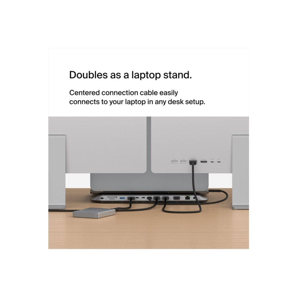Produktbild för Belkin CONNECT Universal USB-C 11-in-1 Pro Dock - dockningsstation - USB-C - 2 x HDMI, VGA - 2.5GbE