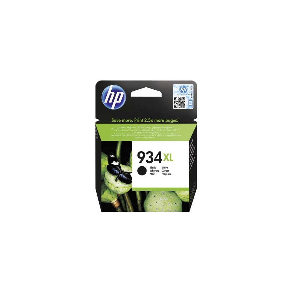 Produktbild för HP 934XL - Lång livslängd - svart - original - bläckpatron